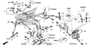 VFR800 (ABS) Тормозные шланги передние