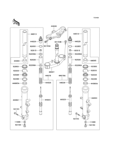 ZX600 Front fork(j7f / j8f)