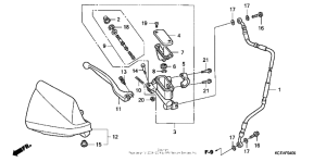 XR250R Передний главный тормозной цилиндр