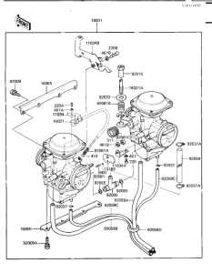 KZ1000 Carburetor assy