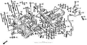 CB700SC Картер двигателя