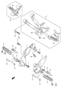SV1000 Подножки