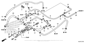 ST1300P (ABS) Thermostat + Water Hose