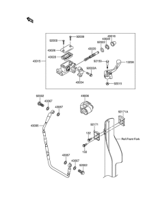 RM-Z250 Передний тормозной цилиндр