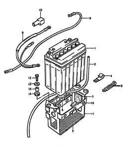 GSX750 Аккумулятор