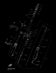 YN50 Вилка передней оси