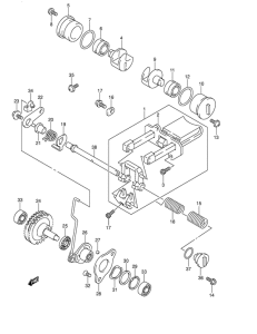 RM250 Клапан выхлопа