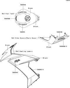 ZX1000 Decals(green / black)(e9fa)
