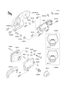  Headlight(s)(klx250-e3)