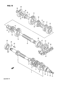 RG125 Трансмиссия
