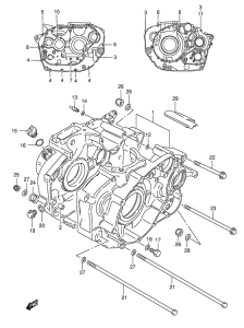 LS650 Картер двигателя