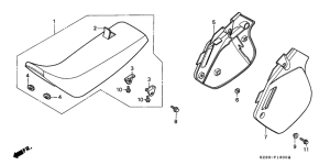CR250R Seat / side cover