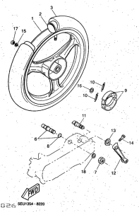 YH50 Переднее колесо