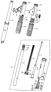 CL450 Front fork k5-k6