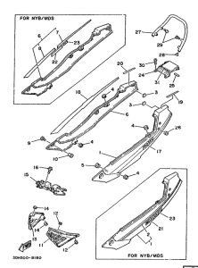 RD350LCF (20KW) Боковые обтекатели