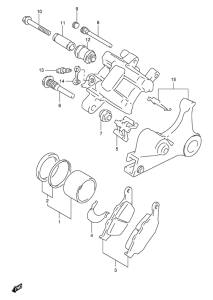 XF650 Задний суппорт