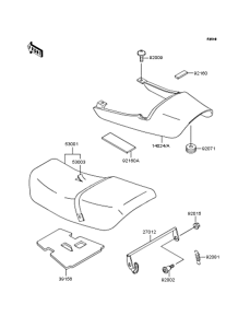 ZR750 Сиденье