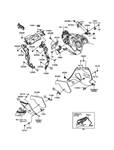 ZX1400 Обтекатель нижний