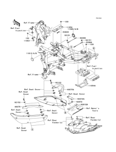 EX650 Frame fittings(jkaex650aba022144-)
