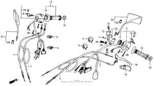 CMX450 Рулевые переключатели