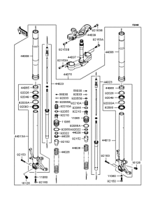 ZX600 Передняя вилка