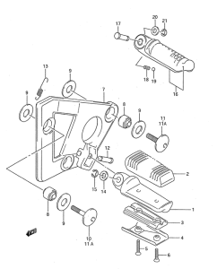 GSX750 Подножки