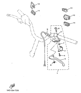 YN50R Handle switch. lever