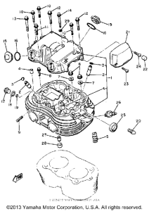 XS400H Головка цилиндров