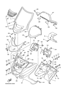 YP250 Ветровое стекло