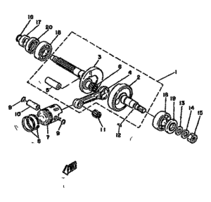 LBII-80 Коленчатый вал и поршни
