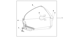 XL700V (ABS) 45l top box barley yellow