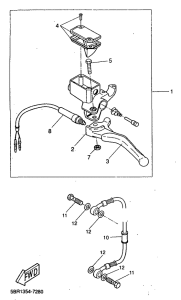YQ50 Задний торм цилиндр