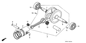 QR50 Crankshaft / piston