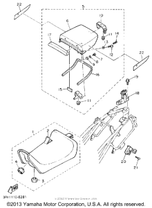 FZR400SAC Сиденье