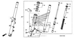 ST1300 Передняя вилка
