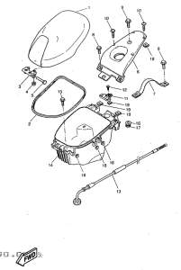 YQ50 Selle. porte -bagages