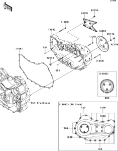VN1700 Крышки двигателя правые