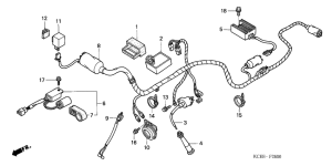 XR250R Wire harness / ignition coi l