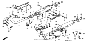 VTX1800F3 Muffler (vtx1800f)