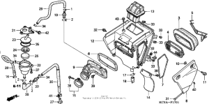 XR400R Air cleaner (ac)