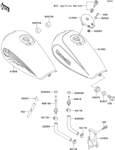 EL250 Топливный бак