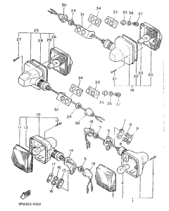 XT600H (33.OKW) Поворотники