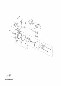YP125RA Стартерный мотор
