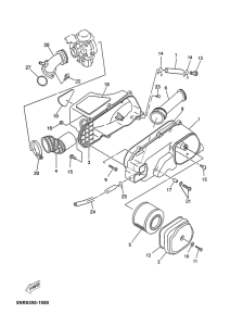 YP125D Впускная система