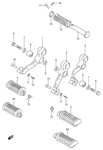 GN250 Подножки
