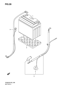 SV650 Аккумулятор