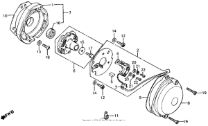 CT110 Ignition points + spark advancer 80-81