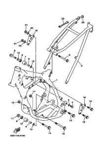 YZ125J YZ125 Frame comp