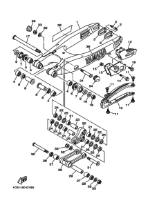 YZ125 YZ125T1 Задний рычаг и подвеска