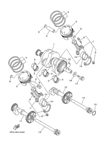 TDM900 Crankshaft & piston